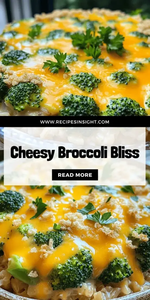 Indulge in the comforting goodness of Cheesy Broccoli Casserole, a dish that combines health and delicious flavors. Perfect for family dinners or potlucks, this casserole features fresh broccoli and a creamy, cheesy sauce that everyone will love. With easy step-by-step instructions, you'll create a nutritious meal that's satisfying and hearty. Click to explore this delightful recipe and bring warm, cheesy comfort to your table!