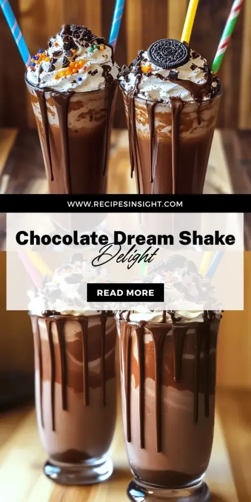 Indulge in the creamy luxury of a Decadent Chocolate Dream Milkshake that will transport you back to your childhood! This delightful recipe combines rich chocolate ice cream, smooth whole milk, and a touch of vanilla for the ultimate chocolate experience. Perfect for hot days or cozy nights, it's customizable for every craving. Ready to whip up this delicious treat? Click through to explore the full recipe and elevate your dessert game today!