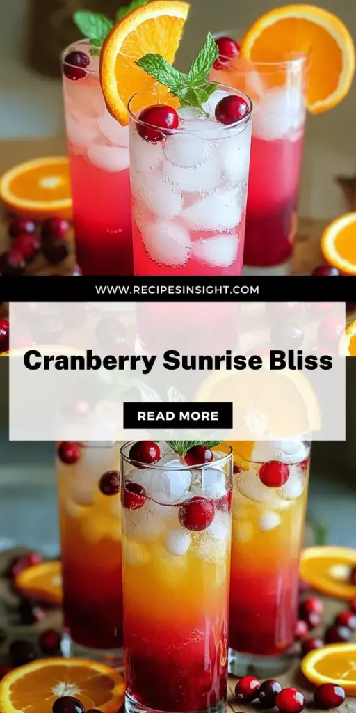 Elevate your drink game with the Cranberry Sunrise Mocktail, a refreshing and vibrant alternative to traditional cocktails that everyone can enjoy. This easy-to-make mocktail combines tart cranberry juice, sweet orange juice, and fizzy sparkling water for a burst of flavor perfect for any occasion. Impress your guests or treat yourself with this delightful beverage. Click through to explore the full recipe and enjoy a delicious, alcohol-free drink today!