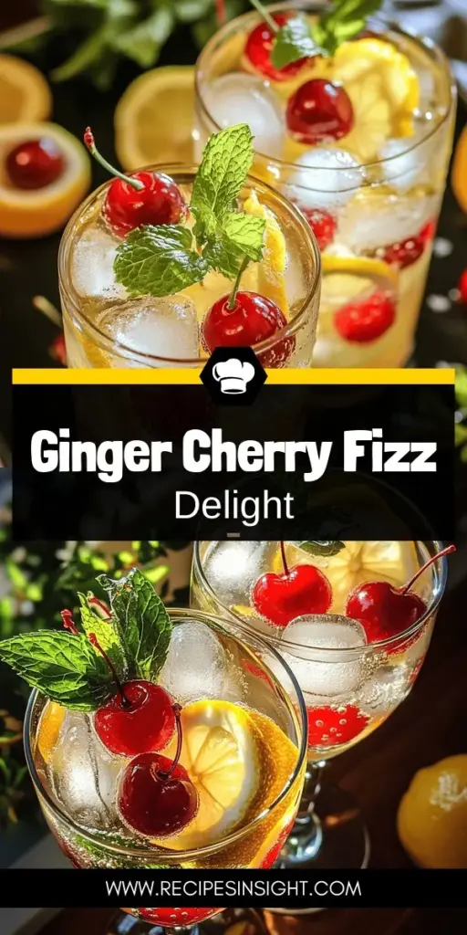 Indulge in the refreshing taste of the Ginger Cherry Fizz mocktail, a perfect blend of sweet cherries and zesty ginger! This delicious non-alcoholic drink is not only vibrant and flavorful but also packed with health benefits. Perfect for summer gatherings or cozy nights in, it’s easy to prepare and customize for all tastes. Click through to discover the full recipe and enjoy a delightful twist on your beverage routine today!