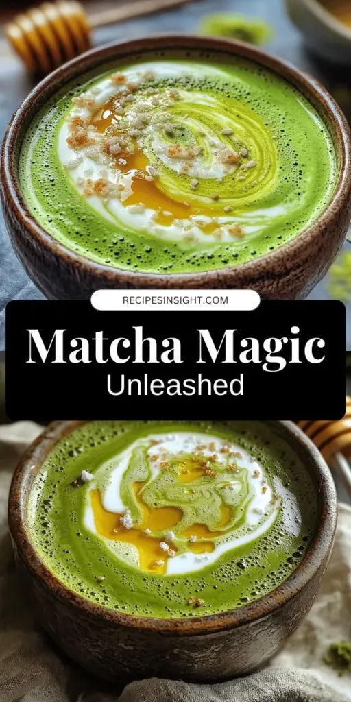 Discover the enchanting world of matcha, Japan's treasured green tea powder that's more than just a drink. Learn how to craft a perfect cup at home while exploring its rich history and incredible health benefits. With simple recipes and techniques, you’ll elevate your daily routine and enjoy moments of tranquility. Are you ready to embrace the magic of matcha? Click through to explore delicious recipes and bring this mindful experience into your life!