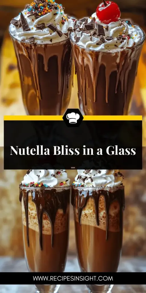 Indulge in the ultimate treat with our Nutella Delight Milkshake, where rich chocolate-hazelnut flavor meets creamy vanilla ice cream. This easy recipe is perfect for any occasion—whether it's a hot summer day or a cozy evening at home. With just a few simple ingredients, you can create a luxurious milkshake that your friends and family will love. Click to discover how to make this delightful drink and elevate your dessert game today!