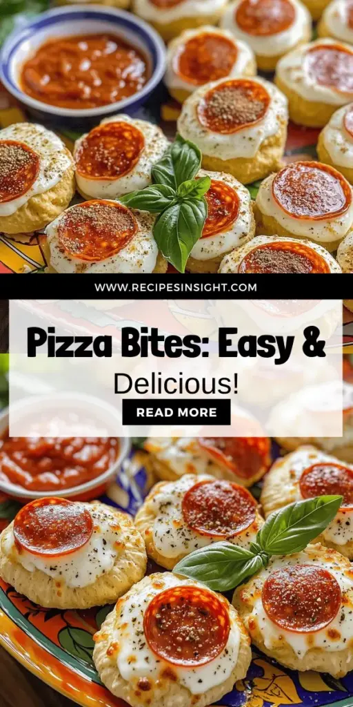 Indulge in the ultimate comfort food with our Bite-Sized Pepperoni Pizza Minis! Perfect for parties, family dinners, or a cozy movie night, these mini pizzas pack all the deliciousness of classic pizza into easy-to-eat bites. Made with simple ingredients like biscuit dough, mozzarella, and pepperoni, they're fun to make and even more enjoyable to share. Click through to discover this easy recipe and elevate your snack game today!