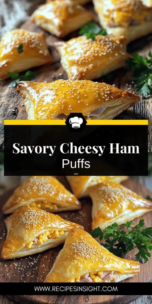 Savor the deliciousness of Cheesy Ham Delight Puffs, the perfect appetizer for any event! Enjoy a delightful mix of savory ham, creamy cheddar, and flaky puff pastry that will have your guests asking for more. Ready in just 30 minutes, these customizable bites are ideal for parties, brunch, or game days. Click through to discover the step-by-step recipe and impress everyone with this easy yet mouthwatering snack that combines convenience and flavor!