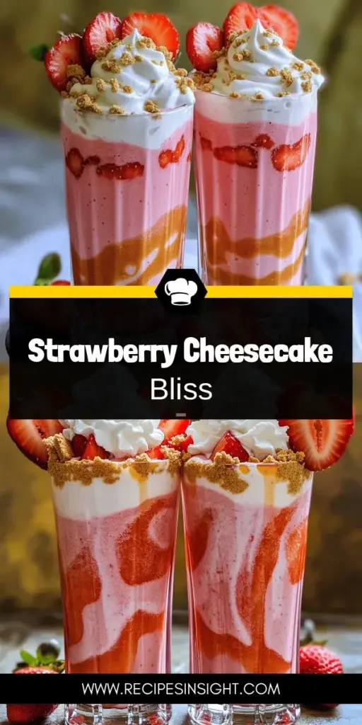 Satisfy your sweet cravings this summer with our irresistible Strawberry Cheesecake Milkshake recipe! Combining fresh strawberries, rich cream cheese, and creamy vanilla ice cream, this indulgent treat delivers a refreshing twist on a classic dessert. Perfect for parties or a cozy night in, this easy-to-follow recipe will impress everyone. Click through to explore the full recipe and make your own delightful milkshake today!