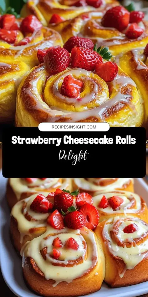 Treat yourself to the ultimate indulgence with these Homemade Strawberry Cheesecake Sweet Rolls! This delightful recipe combines the velvety flavors of cheesecake with soft, fluffy rolls, perfect for any occasion. With a rich cream cheese filling and a sweet glaze, these rolls are both visually stunning and irresistibly tasty. Discover the step-by-step process and bring a touch of sweetness to your kitchen. Click through to explore the full recipe and start baking today!