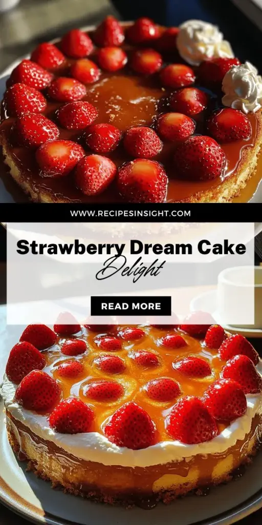 Experience the joy of baking with this Strawberry Upside-Down Dream Cake that combines fresh strawberries with a moist, buttery cake for a stunning dessert. Perfect for celebrations or a sweet treat at home, this recipe is easy to follow, making it ideal for bakers of any skill level. Dive into the delightful world of flavors and textures that this cake offers. Click through to explore the full recipe and create a showstopping dessert today!