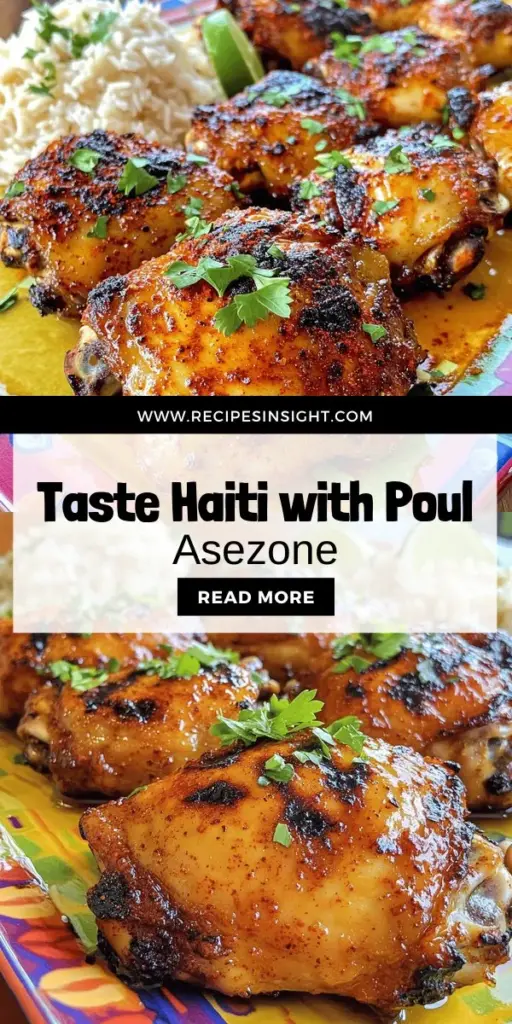 Discover the vibrant taste of Poul Asezone, a classic Haitian dish that brings Caribbean flavors straight to your kitchen. This marinated chicken, featuring tangy lime juice and aromatic spices, is perfect for family dinners or gatherings with friends. Learn how to create this delicious recipe while celebrating Haiti's culinary heritage. Click through now to explore step-by-step instructions and tips for an unforgettable Poul Asezone experience!