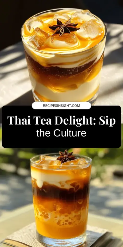 Discover the delightful world of Thai Tea Delight, a vibrant beverage that blends rich flavors and creamy textures, making it a must-try drink! Learn about its cultural significance, the unique ingredients, and step-by-step instructions to create this stunning drink at home. Perfect for any occasion, this tea promises a refreshing experience with every sip. Click through to explore delicious recipes and tips for mastering your own Thai Tea Delight!