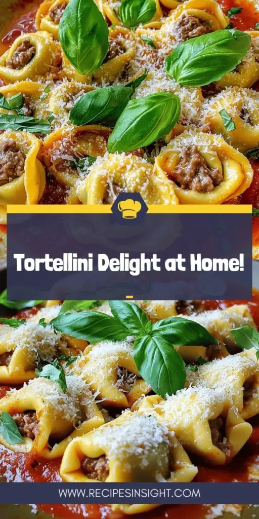 Discover the joy of making Beef & Parmesan Tortellini right in your kitchen! This recipe guides you through every step, from crafting homemade pasta to creating a flavorful beef and cheese filling that will impress everyone at the table. Dive into the art of Italian cooking with easy-to-follow instructions and tips for perfecting your dish. Don’t miss out on this delicious culinary adventure—click to explore the recipe and elevate your dinner experience today!