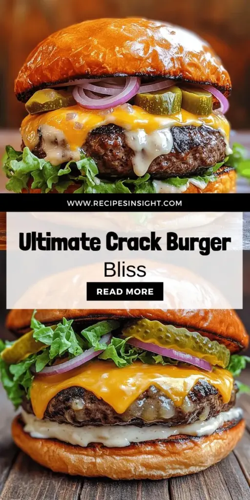 Unleash the ultimate flavor explosion at your next barbecue with the Ultimate Crack Burger! This delectable recipe features juicy ground beef infused with savory onion soup mix, topped with gooey melted cheese, and layered with fresh toppings for a mouthwatering experience. Whether you're a grilling pro or a beginner, this burger will impress everyone at the table. Click through to discover all the ingredients and steps to create your delicious burger masterpiece today!