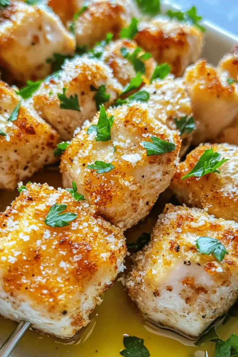 If you're searching for a quick and delectable dish that will tantalize your taste buds, look no further than Air Fryer Garlic Parmesan Chicken Skewers. This recipe combines succulent chicken breast pieces marinated in a flavorful garlic and Parmesan mixture, then cooked to perfection in an air fryer. It’s not just a meal; it's an experience that offers the perfect balance of flavor and texture. The appeal of this dish lies not only in its mouthwatering taste but also in its simplicity and health benefits, making it an ideal choice for busy weeknights or casual gatherings with friends.