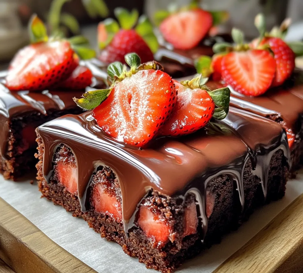 Every great recipe starts with quality ingredients, and the Chocolate Covered Strawberry Brownies are no exception. Let’s take a closer look at the components that contribute to this delightful treat.