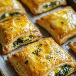 If you’re looking for a unique appetizer or snack that combines the richness of cheese with the nutritional benefits of spinach, then cheesy spinach delight pockets are the perfect choice. These delightful pockets are not only a feast for the taste buds but also a great addition to any gathering or family dinner. Imagine flaky, golden pastry encasing a warm, cheesy filling that oozes with flavor at every bite.