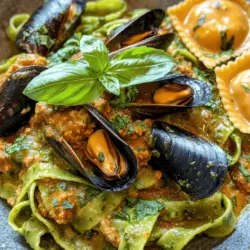 To create a dish as dynamic as Spinach Fettuccine with Lobster Ravioli, Mussels, and Meat Sauce, it is essential to understand the ingredients that make it so special. Each component plays a vital role in contributing to the overall flavor and texture of the dish.