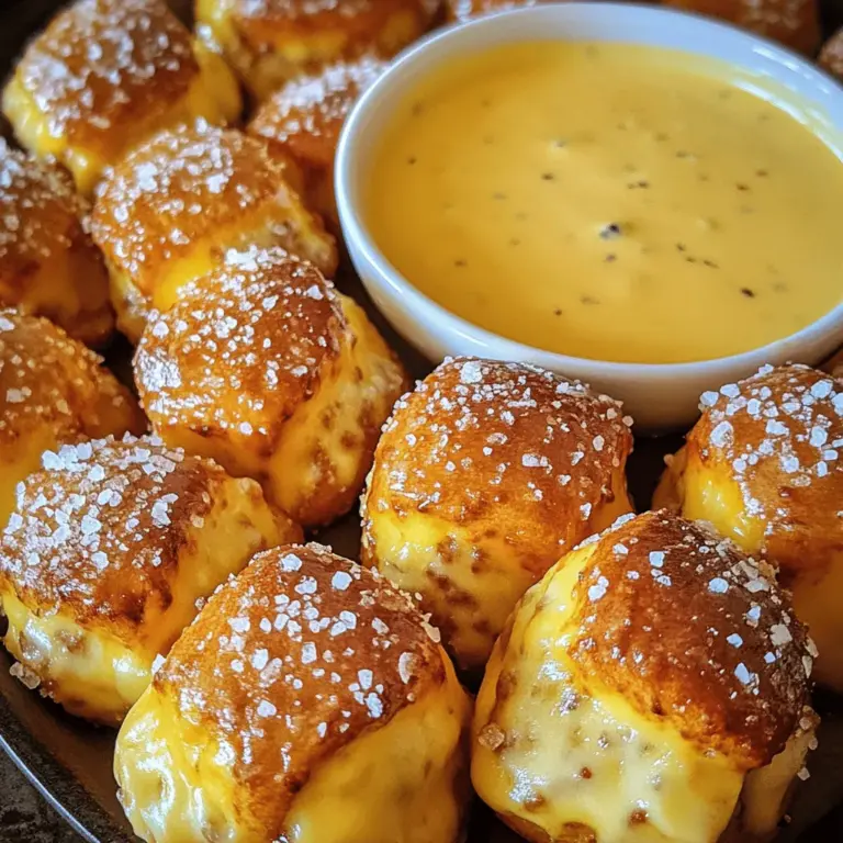 The allure of cheesy pretzel bites can be likened to the universal appeal of comfort food. These delightful morsels combine the warm, chewy texture of freshly baked pretzels with a rich, creamy cheddar sauce that elevates the snacking experience. If you've ever walked into a bakery or a fair and been drawn to the irresistible aroma of baking pretzels, you understand the magic of these snacks. They evoke feelings of nostalgia and warmth, making them perfect for any occasion, from casual movie nights to festive gatherings. In this article, we will delve into the intricate process of making Cheesy Pretzel Bites Delight, exploring each step, ingredient, and the science behind this beloved snack. Whether you’re hosting a gathering or simply craving a delicious treat, this recipe is sure to impress.