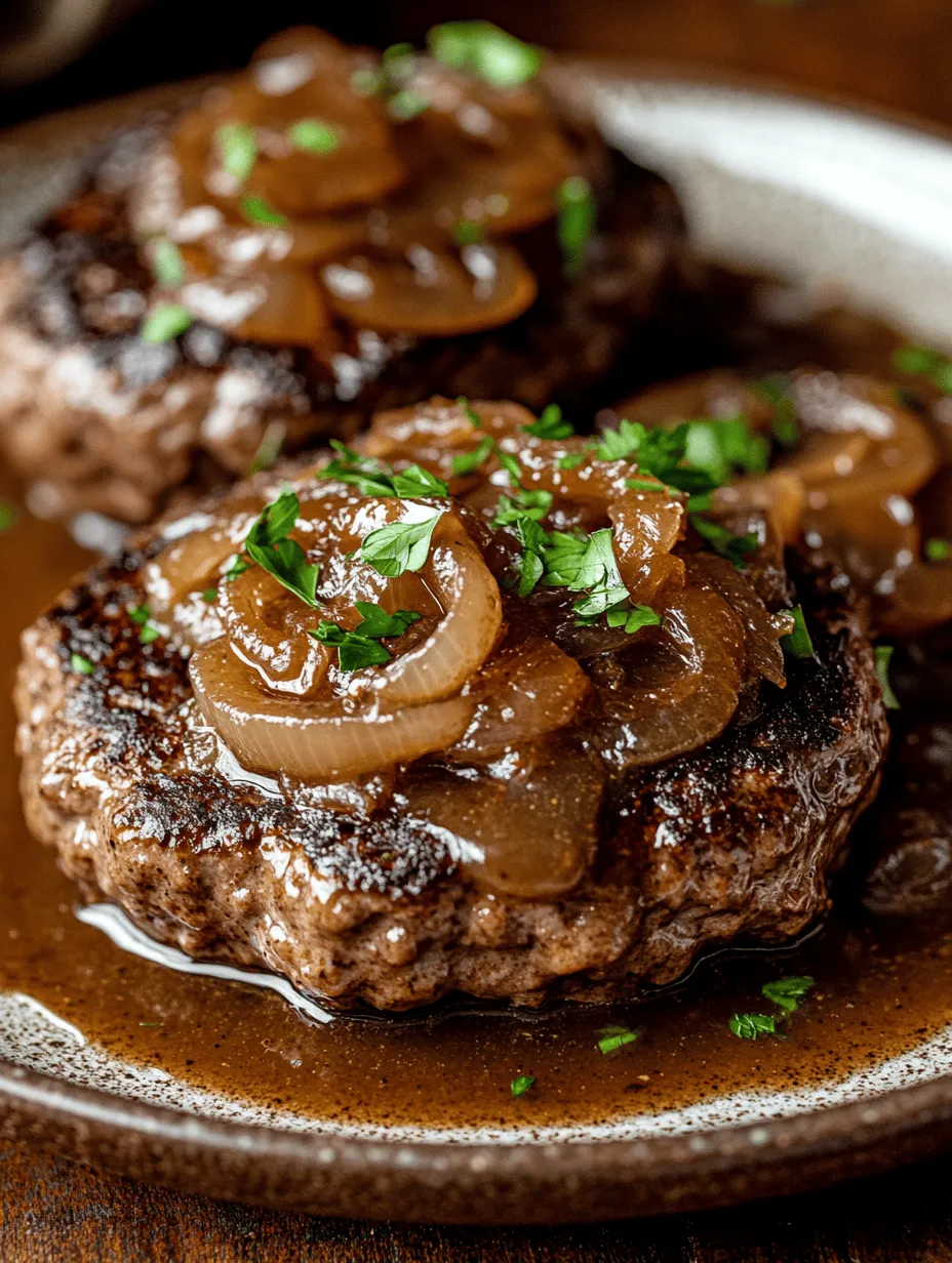 Hamburger steaks have long been a cherished staple of home-cooked meals, providing a delightful combination of savory beef flavors paired with rich, comforting sauces. This Juicy Hamburger Steak with Savory Onion Gravy recipe is a perfect example of how simple ingredients can come together to create a satisfying dish that evokes nostalgia and comfort. Whether you grew up savoring this dish or are trying it for the first time, it promises a hearty meal that can be prepared in just 30 minutes. In this article, we will delve into the steps for creating this delicious hamburger steak, explore its comforting historical roots, and provide insights into the quality ingredients that contribute to its remarkable flavor.