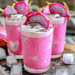 In recent years, dragon fruit has surged in popularity, becoming a staple in smoothie recipes across the globe. This vibrant, exotic fruit not only adds a striking visual appeal to any beverage but also boasts a unique flavor profile that enhances the overall taste experience. The Dragonfruit Delight Smoothie is a perfect way to incorporate this nutritional powerhouse into your daily routine. With its refreshing taste and numerous health benefits, this smoothie serves as a nourishing start to your day or a revitalizing afternoon pick-me-up.