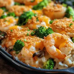 If you're seeking a dish that perfectly balances flavor, comfort, and ease of preparation, look no further than Baked Shrimp Casserole with Buttery Crumb Topping. This exquisite casserole captures the essence of coastal cuisine, bringing together succulent shrimp, fresh vegetables, and a creamy sauce all topped with a deliciously crunchy panko breadcrumb crust. Whether you're hosting a family gathering, planning a cozy weeknight dinner, or simply craving a hearty meal, this casserole is sure to impress.