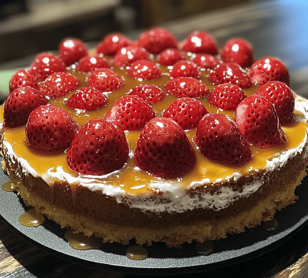 Imagine the tantalizing aroma wafting through your kitchen as a Strawberry Upside-Down Dream Cake bakes to perfection in the oven. This delightful dessert is not just a feast for the taste buds; it’s a visual masterpiece that showcases luscious, ruby-red strawberries arranged gracefully atop a moist, fluffy cake. Each slice reveals the stunning contrast of vibrant berries against the golden cake, creating a stunning centerpiece for any gathering or celebration.