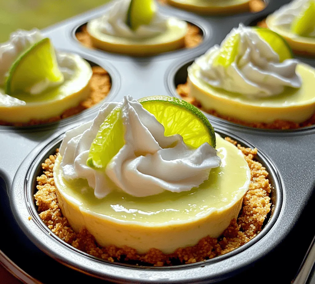 Mini key lime cheesecakes are a delightful twist on the classic dessert, offering a perfect balance of tangy and sweet flavors in a charming, bite-sized form. Their popularity has surged in recent years, as they provide a refreshing alternative to heavier desserts, making them ideal for warm weather gatherings, parties, or simply as a personal indulgence. The unique flavor profile of key lime—bright, zesty, and refreshing—ensures that these mini treats are a hit among dessert lovers of all ages.