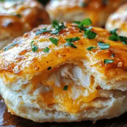 Crab Stuffed Cheddar Bay Biscuits are a culinary delight, combining the rich flavors of crab meat with the comforting warmth of cheddar cheese biscuits. This delicious fusion creates a mouthwatering experience that is perfect for various occasions, whether served as elegant appetizers at a dinner party, side dishes alongside your favorite seafood meal, or as a satisfying standalone snack. The fluffy cheddar biscuits are not only a treat for the taste buds but also visually appealing, showcasing a golden exterior that beckons for a bite.