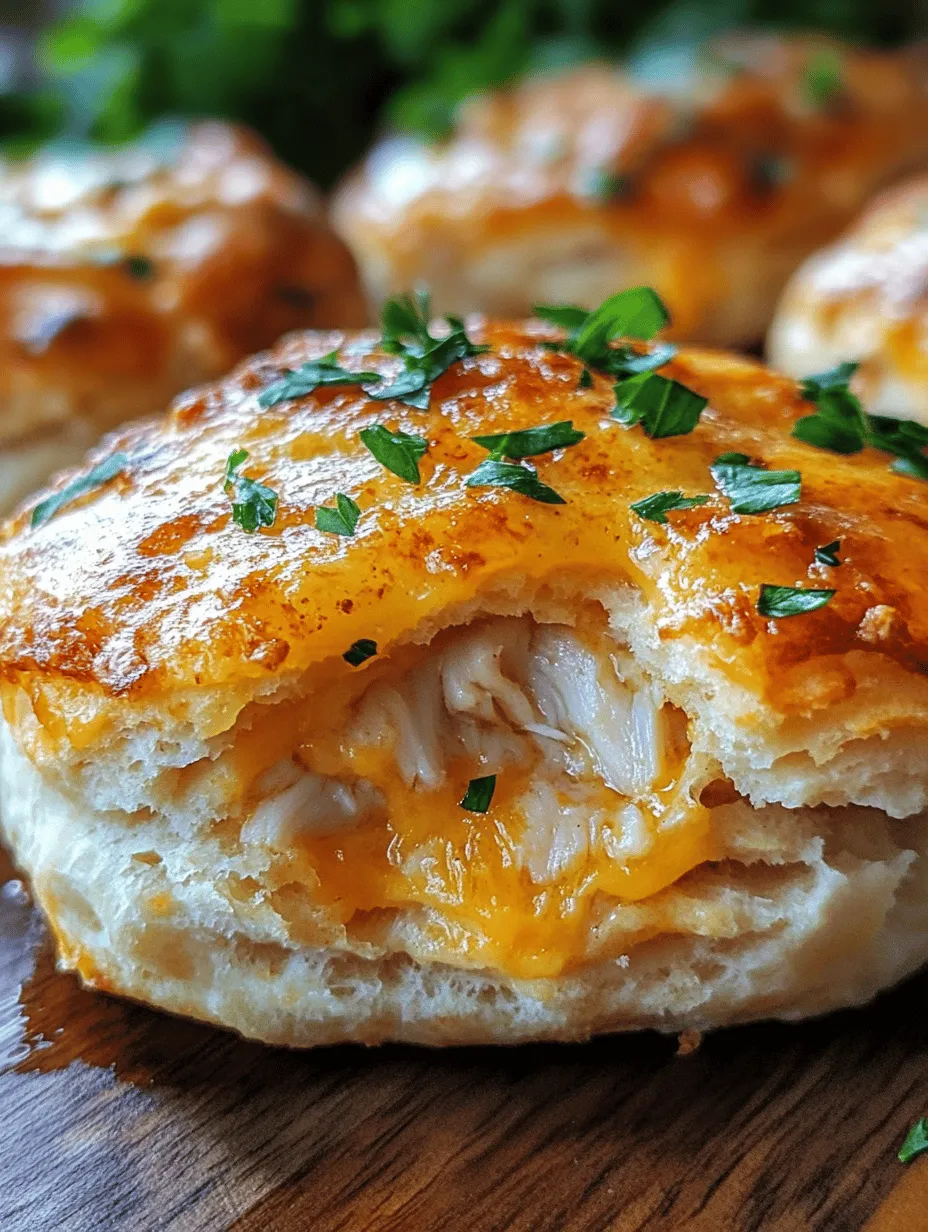 Crab Stuffed Cheddar Bay Biscuits are a culinary delight, combining the rich flavors of crab meat with the comforting warmth of cheddar cheese biscuits. This delicious fusion creates a mouthwatering experience that is perfect for various occasions, whether served as elegant appetizers at a dinner party, side dishes alongside your favorite seafood meal, or as a satisfying standalone snack. The fluffy cheddar biscuits are not only a treat for the taste buds but also visually appealing, showcasing a golden exterior that beckons for a bite.