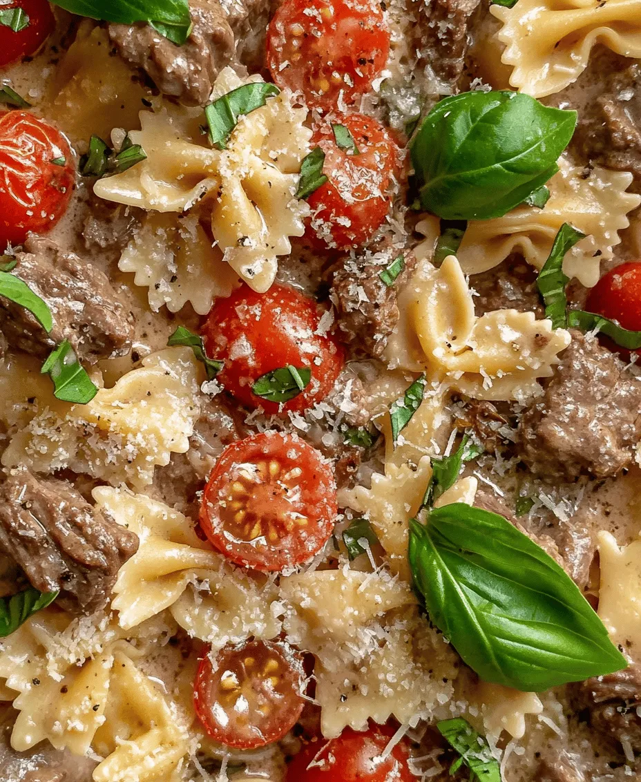 Creamy Beef and Bowtie Pasta is a comforting dish that perfectly marries rich flavors with a delightful texture, making it an instant favorite for families and individuals alike. This dish captures the essence of hearty Italian cuisine while maintaining a homey feel that appeals to all palates. Its creamy sauce, combined with the tender bowtie pasta and savory ground beef, creates a satisfying meal that is both indulgent and nourishing.