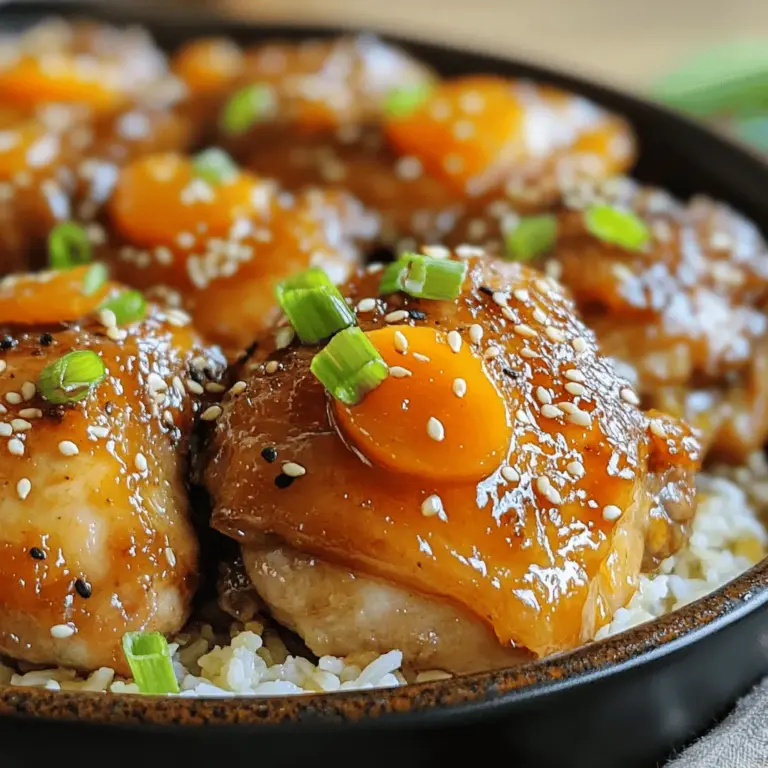 Sticky Apricot Chicken is a dish that perfectly marries sweet and savory flavors, creating a culinary experience that is both comforting and satisfying. This easy-to-make recipe is ideal for weeknight dinners, offering a delicious option that requires minimal effort while delivering maximum taste. As lives become busier, the demand for quick yet flavorful meals grows, making Sticky Apricot Chicken a fantastic choice for families looking to enjoy a home-cooked meal without spending hours in the kitchen.