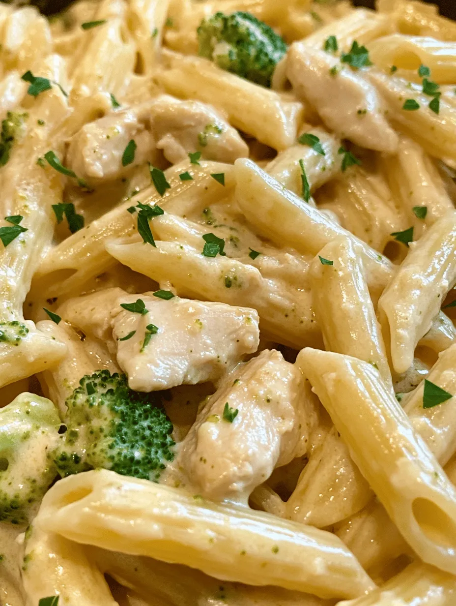 Creamy Broccoli and Chicken Penne is a comforting and satisfying dish that combines the richness of cream, the heartiness of chicken, and the vibrant crunch of broccoli. Whether you're serving it for a family dinner or preparing a quick meal for yourself, this recipe ticks all the boxes for flavor, texture, and nutritional value. The creamy sauce envelops the penne pasta, providing a delightful contrast to the tender chicken and fresh broccoli, making each bite a harmonious blend of taste and satisfaction.