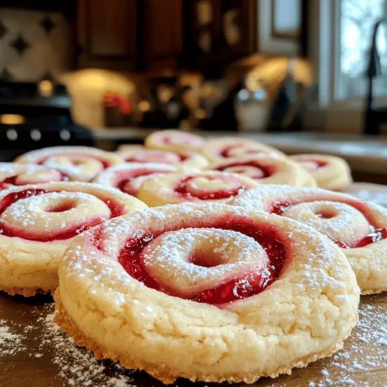 Discover the delightful world of baking with our Irresistible Raspberry Swirl Shortbread Cookies. These buttery, melt-in-your-mouth treats not only offer a perfect blend of sweet and tart flavors but also serve as a beautiful addition to any dessert table. Imagine biting into a cookie that perfectly harmonizes the richness of buttery shortbread with the vibrant, tangy notes of raspberry. This recipe captures that essence beautifully, making it an ideal choice for any occasion, from casual family gatherings to elegant tea parties.