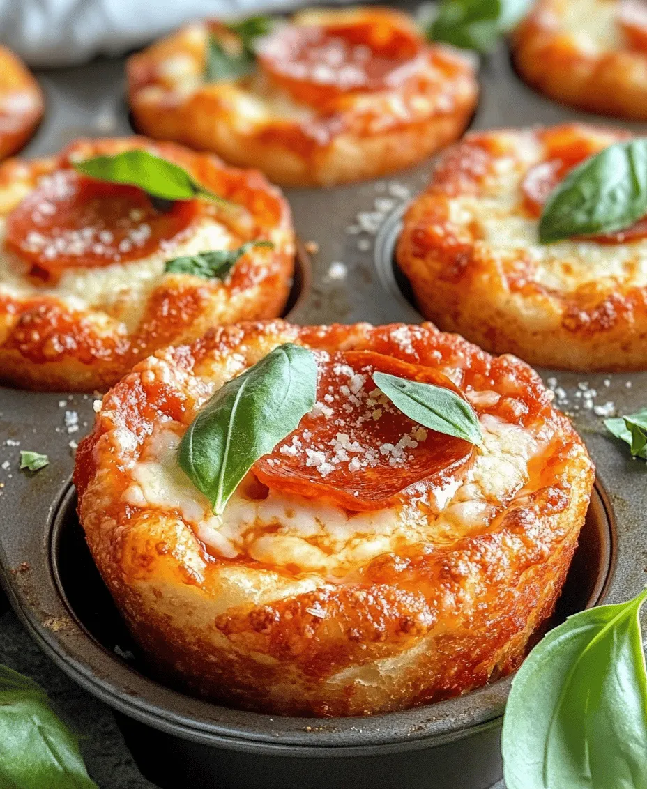 In recent years, creative pizza recipes have gained immense popularity, capturing the imaginations and appetites of food lovers everywhere. From pizza-flavored snacks to gourmet pizza-inspired dishes, the humble pizza has undergone a delightful transformation, allowing for endless possibilities in flavor and presentation. Among these inventive variations, <strong>Deep Dish Pizza Cupcakes</strong> stand out as a fun and innovative twist on traditional pizza. These delightful treats combine the comfort of deep-dish pizza with the playful charm of cupcakes, making them an irresistible option for both kids and adults alike.” /></p>
</p>
<h3>Techniques for Fitting the Dough into the Muffin Tin</h3>
</p>
<p>Fitting the dough into the muffin tin is a crucial step in making Deep Dish Pizza Cupcakes, as it ensures that each cupcake maintains its structure while baking. Begin by rolling out your pizza dough on a lightly floured surface to about ¼-inch thickness. Using a round cookie cutter or a glass, cut out circles of dough that are slightly larger than the muffin tin cups.</p>
</p>
<p>To place the dough into the tin, gently stretch each circle to fit into the cup, pressing it down firmly against the bottom and sides. This creates a small well for your pizza fillings. If the dough tears slightly, don’t worry; simply patch it up with a small piece of extra dough. This technique ensures that the dough will rise evenly and hold all the delicious ingredients you’re about to add.</p>
</p>
<h3>Layering Sauce, Cheese, and Toppings Effectively</h3>
</p>
<p>Once the dough is securely in the muffin tin, it’s time to layer your sauce, cheese, and toppings. Start by spooning a small amount of pizza sauce into each dough-lined cup, ensuring that you don’t overfill them, which can lead to messy baking. About a tablespoon of sauce per cupcake is usually the right amount.</p>
</p>
<p>Next, sprinkle a layer of cheese on top of the sauce. Using shredded mozzarella cheese provides the best flavor and melting qualities, but feel free to mix in other cheeses like cheddar for extra richness. After the cheese, it’s time for your toppings. You can customize these to your liking; pepperoni, bell peppers, mushrooms, and olives are all popular choices. Remember to keep the toppings relatively small to ensure even cooking.</p>
</p>
<p>Finally, finish with another sprinkling of cheese on top of the toppings. This creates a delicious, gooey layer that will hold everything together when baked.</p>
</p>
<h3>Sealing the Cupcakes Properly for Optimal Baking Results</h3>
</p>
<p>To seal your Deep Dish Pizza Cupcakes, you can use the overhanging edges of the dough. Gently fold the edges over the toppings and cheese, pinching them together to create a seal. This step is vital as it prevents the filling from spilling out during the baking process. If you have extra dough, you can also roll out small strips and place them over the top of the cupcakes to create a decorative crust.</p>
</p>
<p>For the best results, ensure that the seal is tight but not too tight—allowing for a little expansion during baking is important. This will help keep the delicious fillings contained while achieving that coveted deep-dish pizza texture.</p>
</p>
<h3>Importance of Egg Wash for Presentation and Texture</h3>
</p>
<p>An egg wash is not just for looks; it also enhances the texture of your Deep Dish Pizza Cupcakes. To create an egg wash, whisk together one egg with a tablespoon of water or milk until well combined. Brush this mixture gently over the top of each cupcake before baking. The egg wash will give your cupcakes a beautiful golden-brown color and a slightly crisp crust once baked. This simple step transforms a good dish into a visually appealing one, enticing your guests before they even take their first bite.</p>
</p>
<h3>Baking Process Explained</h3>
</p>
<h4>Ideal Baking Temperature and Time</h4>
</p>
<p>Preheat your oven to 375°F (190°C). This temperature is ideal for baking Deep Dish Pizza Cupcakes as it allows the dough to rise while also ensuring that the cheese melts perfectly without burning. Once your oven is preheated, place the muffin tin in the center and bake for about 20-25 minutes.</p>
</p>
<h4>Signs of Readiness: How to Know When They Are Done</h4>
</p>
<p>Keep an eye on your cupcakes as they bake. You’ll know they are done when the dough is golden brown, the cheese is bubbling, and the edges of the cupcakes pull slightly away from the tin. If you notice the tops starting to brown too quickly, you can lightly cover them with aluminum foil to prevent burning while the insides finish cooking.</p>
</p>
<h4>Tips for Removing the Cupcakes from the Muffin Tin Without Breaking Them</h4>
</p>
<p>After baking, let the cupcakes cool in the tin for about 5 minutes. This cooling period allows the cheese to firm up slightly, making them easier to remove. Using a rubber spatula, gently slide it around the edges of each cupcake to loosen them. Once they are loosened, carefully lift each cupcake out. If they resist, return them to the oven for a minute or two, as the residual heat will help release them from the tin.</p>
</p>
<h3>Serving Suggestions and Presentation</h3>
</p>
<h4>Ideas for Garnishing the Cupcakes</h4>
</p>
<p>Once your Deep Dish Pizza Cupcakes are out of the oven, consider garnishing them with fresh basil leaves or a sprinkle of parsley for a pop of color and freshness. A drizzle of balsamic glaze or a sprinkle of crushed red pepper flakes can also elevate the presentation and flavor profile.</p>
</p>
<h4>Suggestions for Dipping Sauces or Sides</h4>
</p>
<p>These pizza cupcakes are delicious on their own, but they pair wonderfully with dipping sauces. Classic marinara sauce, ranch dressing, or garlic butter are excellent choices. For a more adventurous twist, try serving them with a spicy sriracha mayo or a creamy pesto dip.</p>
</p>
<h4>Creative Serving Ideas for Parties or Family Gatherings</h4>
</p>
<p>Deep Dish Pizza Cupcakes are perfect for parties, game nights, or family gatherings. Arrange them on a large platter or wooden board for a rustic presentation. Consider serving them alongside a fresh salad or a variety of dipping sauces, allowing guests to customize their experience. For an added touch, label each topping choice for a fun, interactive dining experience.</p>
</p>
<h3>Nutritional Information</h3>
</p>
<h4>Overview of the Nutritional Aspects of the Recipe</h4>
</p>
<p>Deep Dish Pizza Cupcakes can be a satisfying and delicious meal option. Each cupcake typically contains a balance of carbohydrates from the dough, protein from the cheese and toppings, and some vitamins from any vegetables added. By controlling the portion sizes, you can enjoy these cupcakes without overindulging.</p>
</p>
<h4>Discussion on How to Make the Recipe Healthier</h4>
</p>
<p>If you’re looking to make your Deep Dish Pizza Cupcakes healthier, consider using whole wheat pizza dough instead of traditional white flour dough. Whole wheat provides more fiber and nutrients. Opting for low-fat cheese or a smaller amount of cheese can also reduce calories while still maintaining flavor. Additionally, loading your cupcakes with vegetables like spinach, zucchini, or bell peppers can enhance their nutritional profile.</p>
</p>
<h4>Allergen Considerations for Common Ingredients</h4>
</p>
<p>Be mindful of common allergens in this recipe. For gluten sensitivities, using gluten-free pizza dough can make this dish accessible to everyone. If dairy is a concern, there are numerous plant-based cheese alternatives available that can provide similar textures and flavors. Always check the labels for allergens like nuts or soy, especially in pre-made doughs or sauces.</p>
</p>
<h3>Conclusion</h3>
</p>
<p>Deep Dish Pizza Cupcakes are not only a fun twist on traditional pizza, but they also offer a unique and versatile dining experience. Their customizable nature allows you to experiment with different toppings, cheeses, and sauces, catering to various tastes and dietary preferences. Whether you’re serving them as a main dish, an appetizer, or a party snack, they are sure to impress your family and friends.</p>
</p>
<p>Encourage your loved ones to get creative with their own combinations, turning the kitchen into a place of culinary exploration and joy. After all, the best meals are those shared with others, filled with laughter and good company. So gather your ingredients, unleash your imagination, and enjoy the delightful process of cooking and sharing these delicious Deep Dish Pizza Cupcakes.</p>
</div>