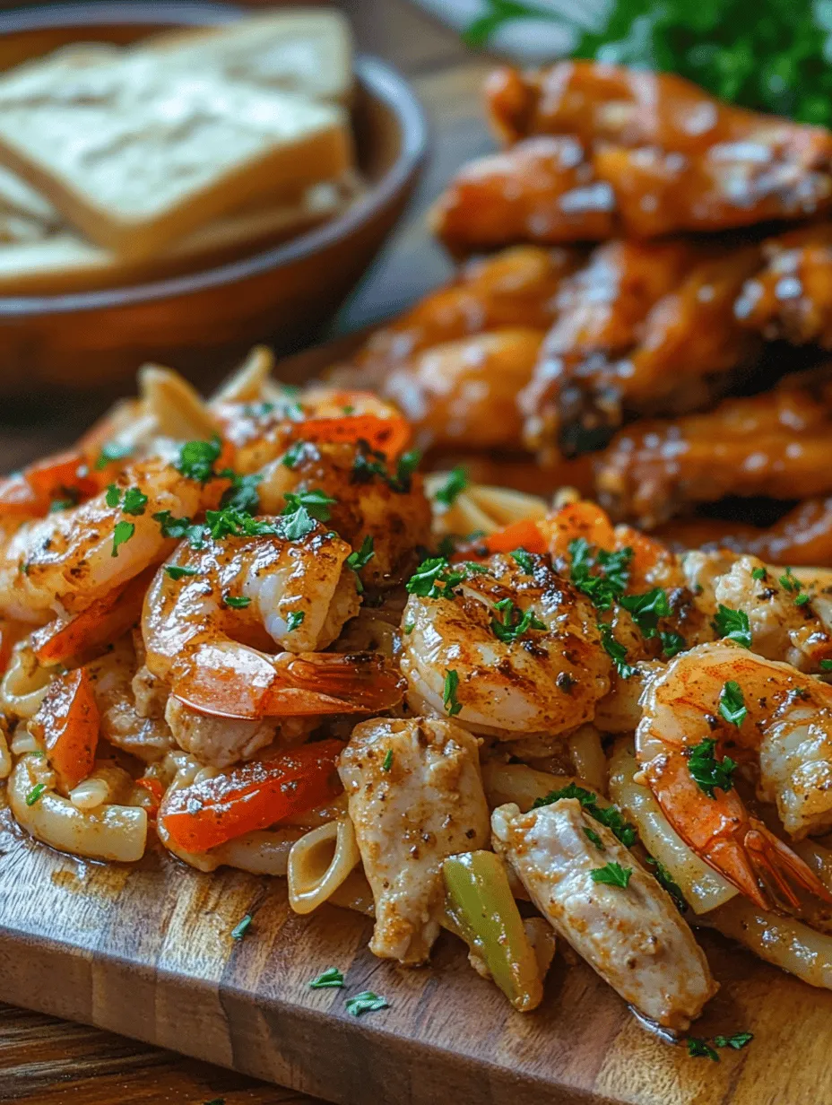 Explore the vibrant flavors of the South with our Cajun Duo Delight, a delightful combination of Cajun Chicken and Shrimp over pasta, paired with sweet and savory Honey Garlic Wings, and complemented by crispy Texas Toast. This meal is perfect for gatherings or a family dinner, providing a hearty and satisfying experience that brings everyone together around the table. In this article, we will dive into the details of each component of the dish, offering insights into the ingredients, cooking techniques, and the rich culinary heritage behind Cajun cuisine.