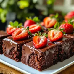 Every great recipe starts with quality ingredients, and the Chocolate Covered Strawberry Brownies are no exception. Let’s take a closer look at the components that contribute to this delightful treat.