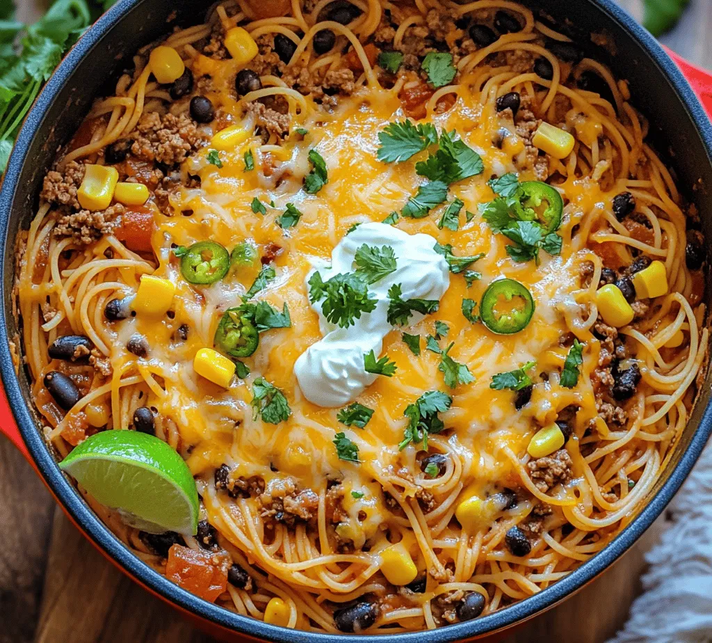 In today’s fast-paced world, finding a meal that is both quick to prepare and delicious can be a challenge, especially on busy weeknights. Enter One Pot Taco Spaghetti—a culinary delight that merges the beloved flavors of tacos with the comforting familiarity of spaghetti. This dish not only satisfies hunger but also brings a unique twist to traditional pasta meals, making it a go-to option for families and individuals alike.