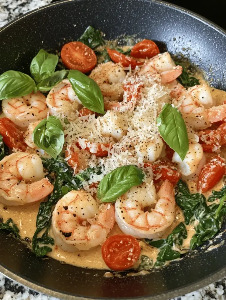 If you’re looking for a dish that encapsulates the essence of Italian cuisine while delivering rich flavors and a satisfying experience, look no further than Creamy Tuscan Garlic Shrimp. This dish is a celebration of succulent shrimp enveloped in a velvety sauce infused with garlic, fresh vegetables, and aromatic herbs. The combination of textures and flavors—juicy shrimp, creamy sauce, and vibrant greens—creates a culinary masterpiece that is both comforting and elegant.