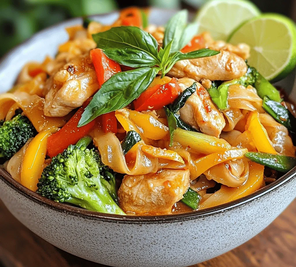 If you’re looking for a dish that encapsulates the vibrant flavors of Thai cuisine while delivering a satisfying kick, Spicy Thai Drunken Noodles, also known as Pad Kee Mao, is an irresistible option. The origins of Drunken Noodles are as colorful as its flavors; this dish is traditionally believed to be named after the late-night cravings of party-goers seeking a hearty meal after a night of revelry. Its unique combination of spicy, savory, and slightly sweet notes makes it a staple in Thai street food culture and a beloved favorite among food enthusiasts worldwide.