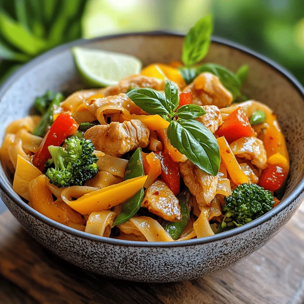 If you’re looking for a dish that encapsulates the vibrant flavors of Thai cuisine while delivering a satisfying kick, Spicy Thai Drunken Noodles, also known as Pad Kee Mao, is an irresistible option. The origins of Drunken Noodles are as colorful as its flavors; this dish is traditionally believed to be named after the late-night cravings of party-goers seeking a hearty meal after a night of revelry. Its unique combination of spicy, savory, and slightly sweet notes makes it a staple in Thai street food culture and a beloved favorite among food enthusiasts worldwide.