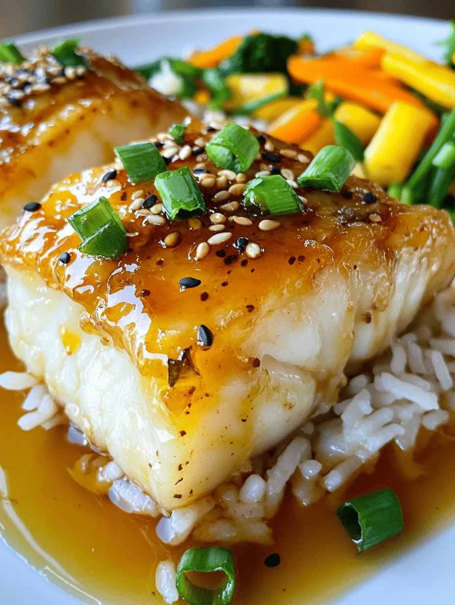 If you're looking to impress your family or guests with a dish that embodies both simplicity and flavor, look no further than ginger soy glazed cod. This delightful recipe combines the tender, flaky texture of cod with a savory-sweet marinade that bursts with flavor. The harmony of fresh ginger, garlic, and soy sauce creates an umami-rich experience that will awaken your taste buds and leave everyone asking for seconds.