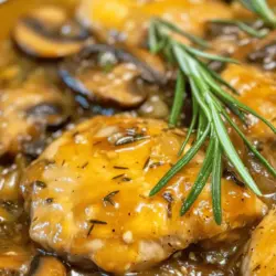 If you're seeking a dinner recipe that combines simplicity with gourmet appeal, look no further than Skillet Rosemary Chicken with Portabella Mushrooms. This dish features tender, juicy chicken thighs enriched with the earthy flavors of portabella mushrooms and the aromatic essence of fresh rosemary. It's not just a meal; it's an experience that transforms a regular evening into a culinary celebration.