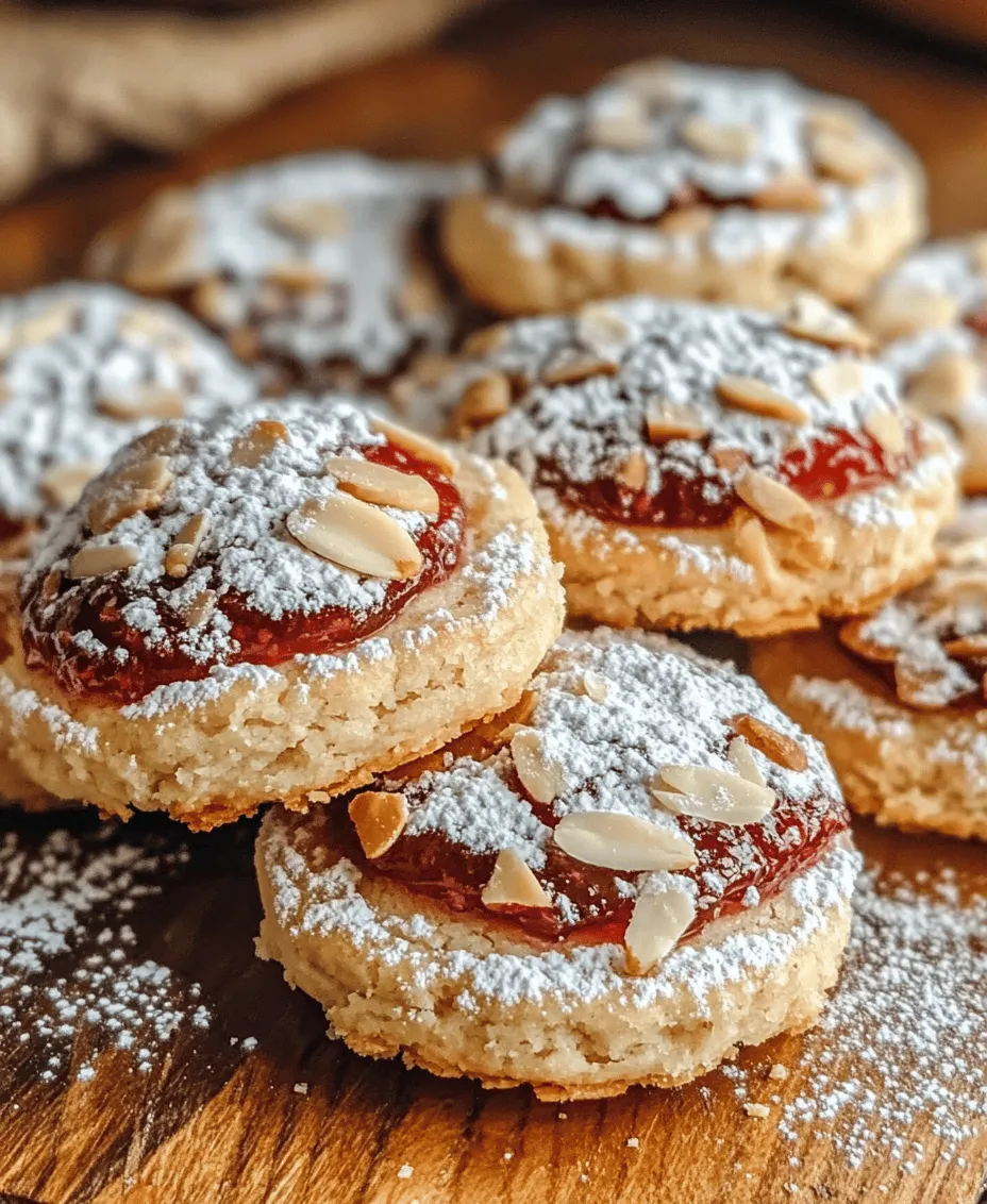 Raspberry-Filled Almond Snow Cookies are a delightful fusion of textures and flavors that will tantalize your taste buds. These cookies boast a unique combination of nutty almond, sweet raspberry jam, and a delicate sweetness that makes them a stand-out treat for any occasion. Whether you’re celebrating the holidays, hosting a casual gathering, or simply indulging in a sweet snack, these cookies are sure to impress.