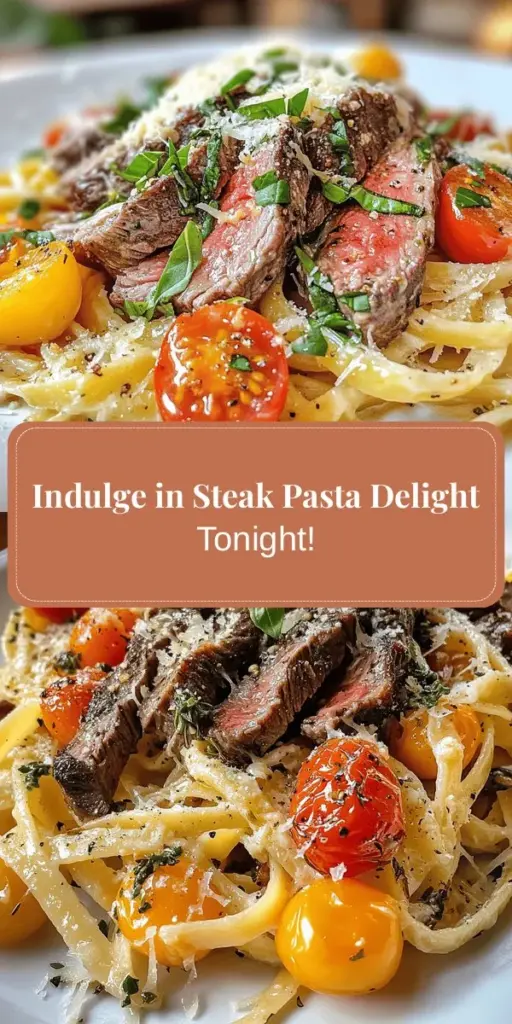 Discover the culinary magic of Steak Pasta Delight, a sumptuous dish that combines tender sirloin steak with perfectly cooked linguine or spaghetti. With fresh herbs, rich sauces, and creamy textures, this recipe promises a sophisticated dining experience for any occasion. Perfect for weeknight dinners or impressing guests! Dive into the article for step-by-step instructions and tips to master this delicious meal. #SteakPasta #DeliciousRecipes #Foodie #PastaLovers #CulinaryJourney #DinnerInspo