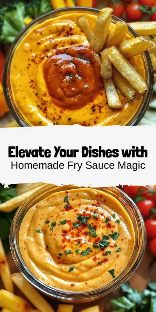 Discover the delicious world of homemade fry sauce with this easy recipe! This creamy, zesty condiment elevates your favorite fried foods, burgers, and even veggies. Made with simple ingredients like mayo, ketchup, apple cider vinegar, and a hint of smoked paprika, you can customize the flavors to suit your taste. Say goodbye to store-bought and hello to a fresher, healthier alternative! Perfect for dipping or spreading. Try it today! #FrySauce #HomemadeCondiments #RecipeIdeas #Foodie #CookingAtHome #SauceLovers #Yummy