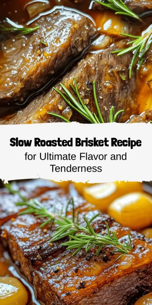 Discover the art of slow cooking with this mouthwatering oven-roasted brisket that promises to be the star of your next meal. This recipe details how to select the best cut, season it perfectly, and achieve that melt-in-your-mouth tenderness everyone craves. Perfect for any occasion, your family and friends will be asking for seconds. Elevate your dining experience with this culinary delight! #Brisket #OvenRoast #ComfortFood #CookingTips #MealtimeMagic #CulinaryDelight #Foodie