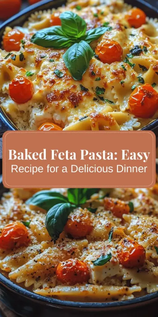 Discover the delightful flavors of Baked Feta Pasta, a viral culinary sensation that's taken social media by storm! This dish combines creamy feta, sweet roasted tomatoes, and perfectly cooked pasta for a gourmet meal in just 30 minutes. Whether you're a seasoned chef or a kitchen novice, this easy recipe will impress your guests or elevate your weeknight dinners. Dive into the rich flavors and simple steps to create this viral masterpiece! #BakedFetaPasta #PastaRecipes #Foodie #DinnerIdeas #EasyCooking