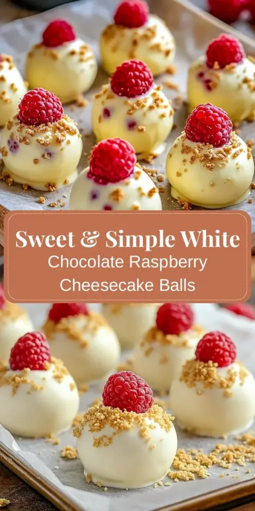 Discover the perfect bite-sized dessert with White Chocolate Raspberry Cheesecake Balls! These delightful treats combine the smoothness of white chocolate with the tartness of fresh raspberries, creating a delicious balance of flavors. Easy to make and perfect for any occasion, they will impress your guests or simply satisfy your sweet cravings. Get ready to indulge in these irresistible cheesecake balls! #DessertRecipes #CheesecakeBalls #WhiteChocolate #RaspberryDessert #SweetTreats #BakingFun #Foodie