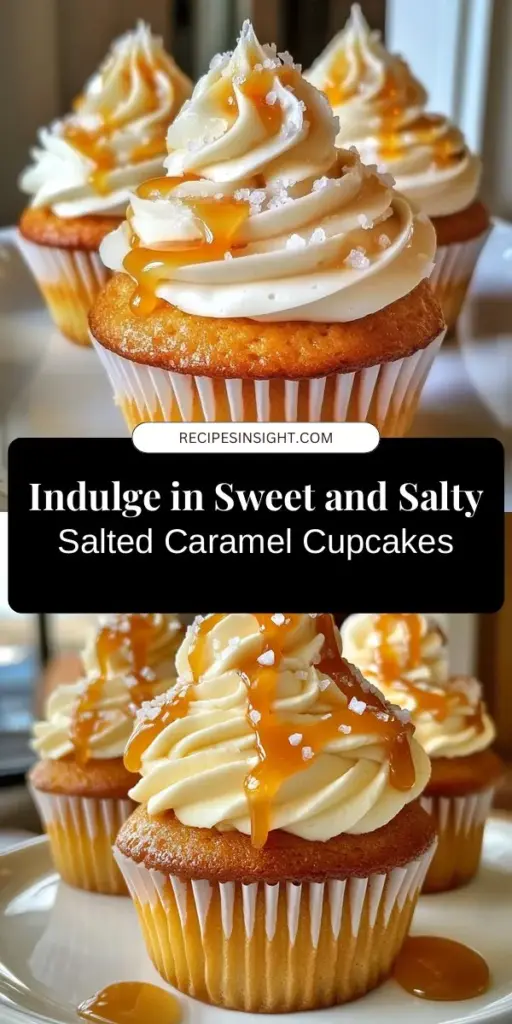 Indulge in the ultimate dessert experience with these irresistible salted caramel cupcakes! Perfectly balanced between sweet and salty, each bite offers a rich flavor that will captivate your taste buds. With a beautiful caramel filling and creamy frosting, these cupcakes are a delightful treat for any occasion. Follow this easy step-by-step guide and impress your friends and family with your baking skills! #SaltedCaramelCupcakes #BakingInspiration #DessertRecipes #SweetAndSalty #CupcakeLove