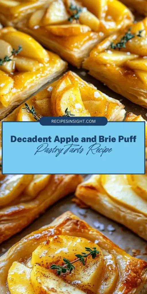 Indulge in the exquisite flavors of Upside Down Apple & Brie Puff Pastry Tarts! This recipe combines caramelized Fuji apples and creamy brie encased in flaky pastry for a stunning treat perfect for entertaining or cozy nights in. With just a few quality ingredients and simple steps, you can create a savory-sweet masterpiece that will impress everyone. Don't forget your favorite wines to pair! #PuffPastry #AppleBrieTarts #BakingJoy #SweetSavory #HomeCooking #RecipeIdeas #Entertaining