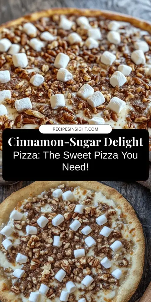 Discover the magic of dessert pizzas with this Cinnamon-Sugar Delight Pizza recipe! A scrumptious twist on a classic favorite, it's perfect for satisfying your sweet cravings. Warm, fluffy dough coated with cinnamon-sugar goodness and topped with luscious cream cheese frosting creates a delightful treat that everyone will love. Easy to make and customize, this dessert is ideal for gatherings or cozy nights in. Try it today! #DessertPizza #CinnamonSugar #SweetTreats #BakingFun