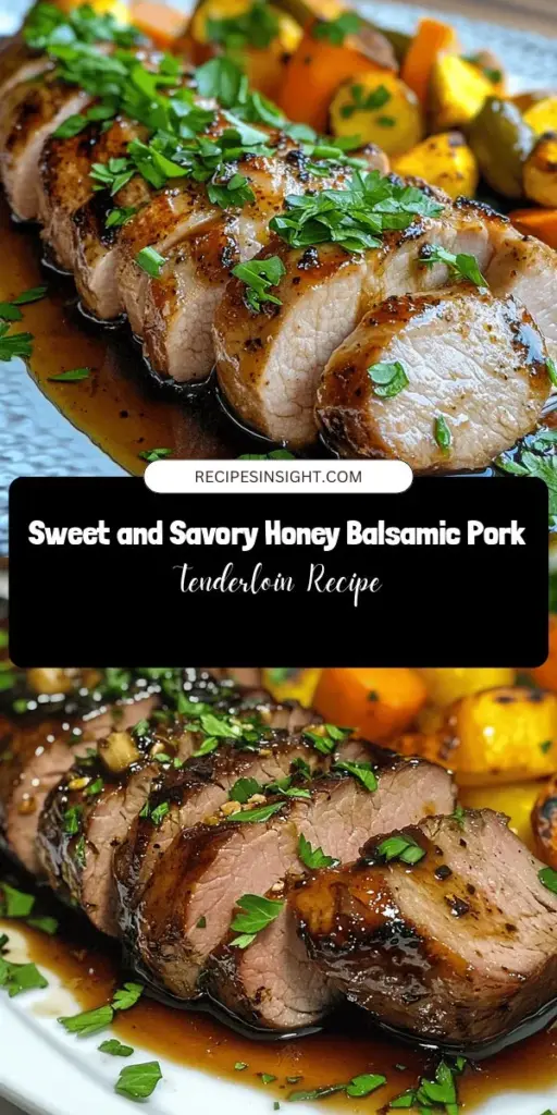 Discover the perfect blend of sweet and savory with this Honey Balsamic Pork Tenderloin recipe! Effortlessly impress your family or guests with juicy pork coated in a delicious glaze made from honey and balsamic vinegar. Ideal for weeknight meals or special occasions, this dish is flavorful and easy to prepare. Enjoy it with roasted veggies or creamy mashed potatoes for a complete meal. Elevate your dining experience today! #PorkTenderloin #DinnerIdeas #SweetSavory #Recipes #CulinaryDelight